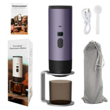 Wireless Electric Portable Espresso Coffee Machine For Car & Home Camping Coffee Maker Capsule Powder Travel