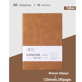 New A5/A6 Notebook Business Sheepin Notepad Lined Daily Office Notebook Journal Stationery 160pages/240pages