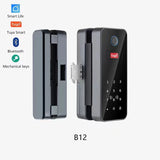 Bluetooth Electronic Glass LOCK Fingerprint Recognition Smart Lock Tuya APP Rfid Card Biometric Unlock for Glass Door Lock