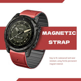 26/22mm Silicone Watch Band for Garmin Fenix 7 7X 6 6X Pro 5 5X Plus 3 HR Enduro Epix Gen 2 Smartwatch Magnetic Loop Wrist Strap