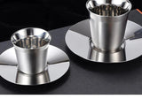 Double Wall Stainless Steel Coffee Mug 80ml/160ml Portable Cup Travel Tumbler Coffee Jug Milk Tea Cups Office Water Mugs
