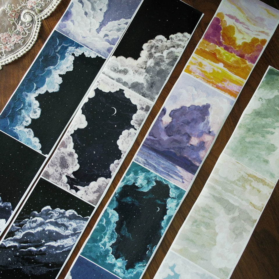 Fairy Tale Sky Background Base Washi Pet Tape