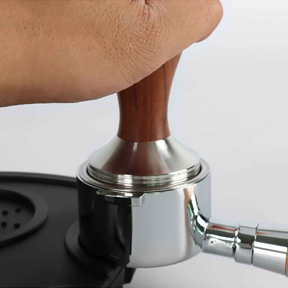 51/54/58mm Espresso Coffee Tamper Solid Wood Handle Stainless Steel for Coffee Espresso Accessories Coffee Barista Tools