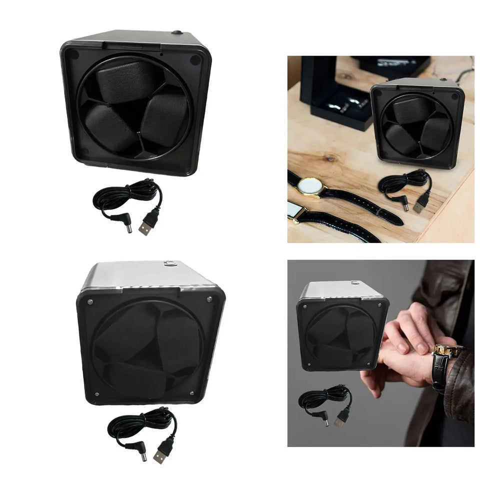 Vertical Winder Watch Box Automatic Rotator Silent Watch Winders Motor Men Mechanical Watches Display Organizer Boxes Accessory