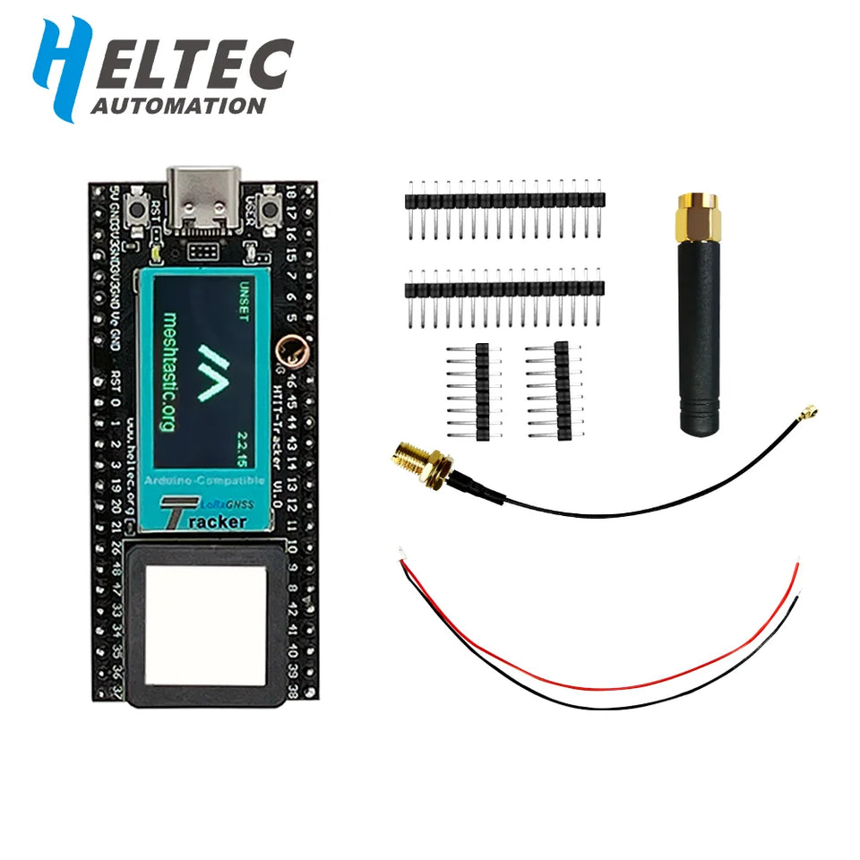 Heltec LoRa Meshtastic Asset Tracker ESP32 SX1262 Wi-Fi Bluetooth GPS Tracker for Vehicle Bike Kids Pet Car Fitness Tracker