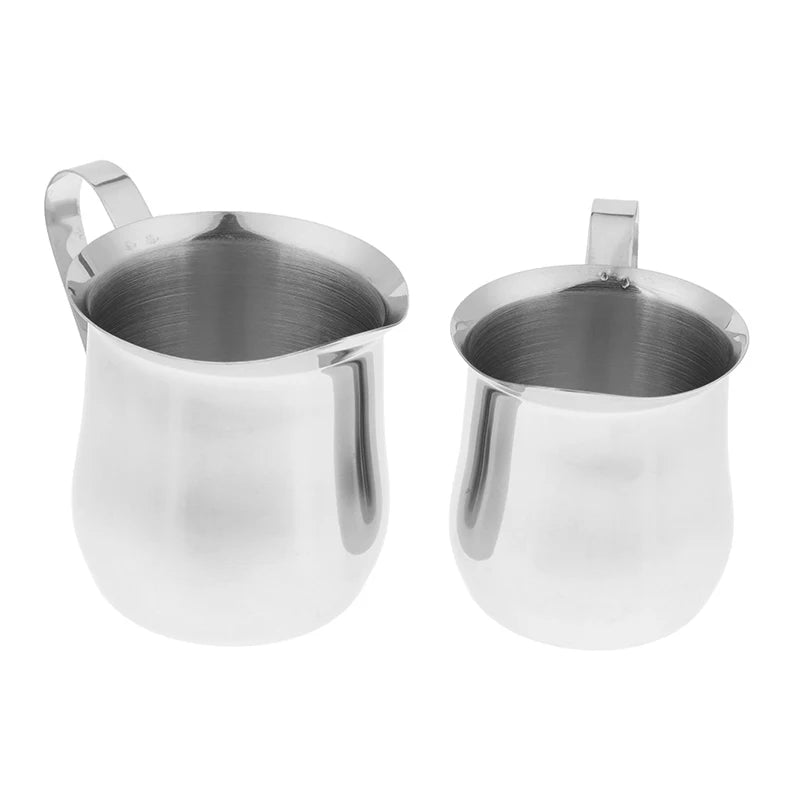 Coffee Milk Frothing Pitcher Cup Kitchen Stainless Steel Creamer Pitchers 60-240ML Measuring Cup With Pouring Spout Coffeeware