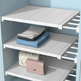 Adjustable Closet Organizer Shelf Set for Clothes ,Expandable Cabinet Divider for Dorm, Shoe Rack, Wardrobe Kitchen Storage Rack