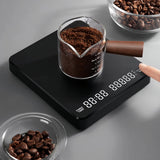 High-precision Electronic Coffee Scale with Waterproof Pad LED Display USB Timing Professional Home Coffee Accessories 3kg/5kg
