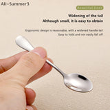 3/5Pcs Stainless Steel Mini Coffee Scoops Spoon Coffee Tea Ice Cream Spoons Dessert Spoon Couple Kitchen Tools