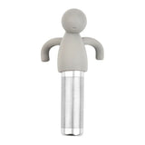 1PC Reusable tea maker Stainless steel tea filter Kitchen Restaurant Garden Accessories Creative humanoid tea filter