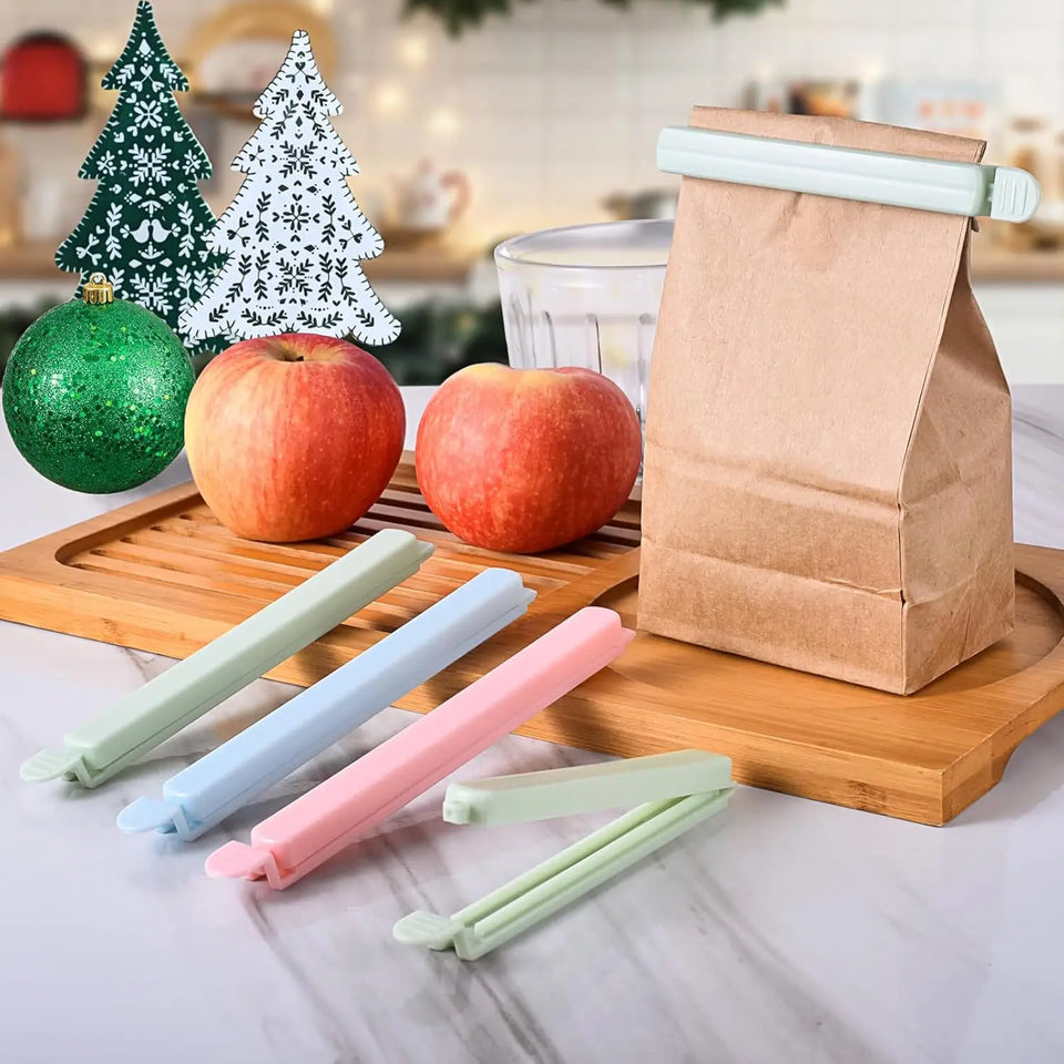 Food Bag Sealing Clips,20 PCS Plastic Bag Sealers Sticks Clips, for Snack Coffee Potato Chip Food Storage, 12cm