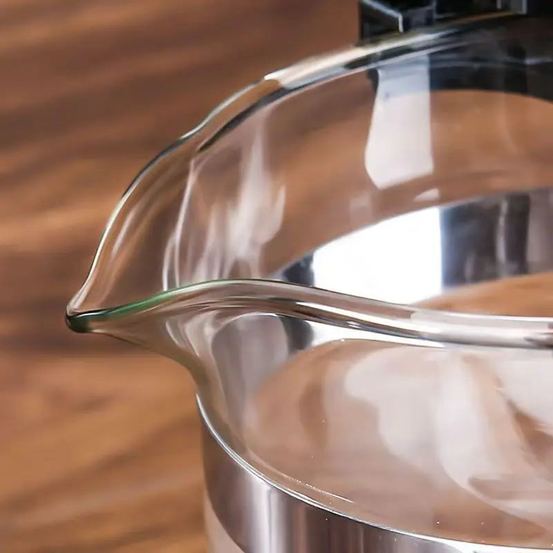 High-temperature resistant and elegant cup, household tea set, one-click tea and water filtration, glass teapot cover