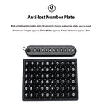 Mobile Phone Number Plate Woven Rope Car Key Anti-loss Phone DIY Pendant Men's and Women's 8-shaped Key Chain Key Chain