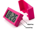Electronic Clock Car Dashboard Student Exam Study Mini LCD Display Large Screen Table Desk Digital Clock Home
