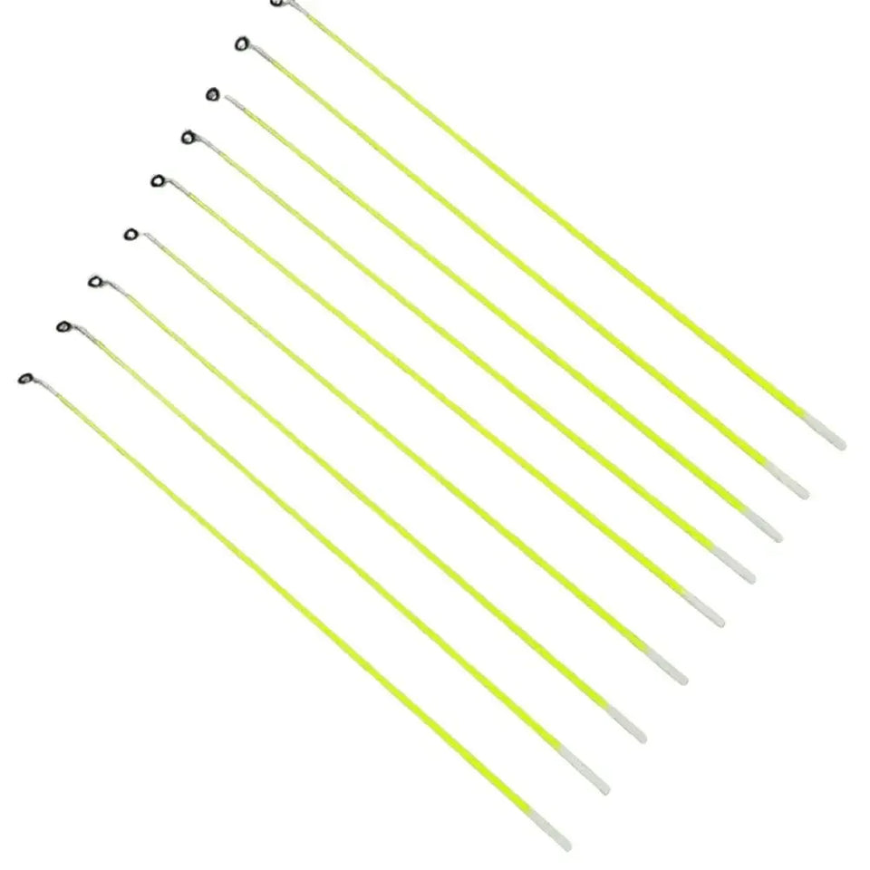 5pcs 40cm Fishing Rod Tip Retractable Carbon Fiber Fiberglass Fishing Pole with Top Ring Boat/Raft Rod Tip Spare Tail Fiberglass