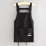 【Peace】Household Canvas Apron Oil-proof Can Wipe Hands Kitchen CookingMen Women Adult With Tool Pocket Fashion Coffee Over Apron