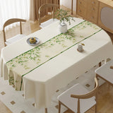 Square Printing Tablecloth No Wash Oil Proof Waterproof and Heat-resistant PVC Table Mat Home Banquet Coffee Table Decoration