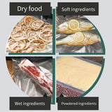 65Kpa Food Vacuum Sealer Machine with 20 Free Bags, Stainless Steel 6-in-1 Sealing, Dry/Wet Mode for Food Storage, Grey