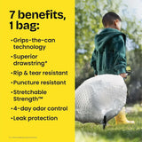 Flexible Kitchen Trash Bags, 13 Gallon, Lavender Scent with Odor Control, 40 Count Pack