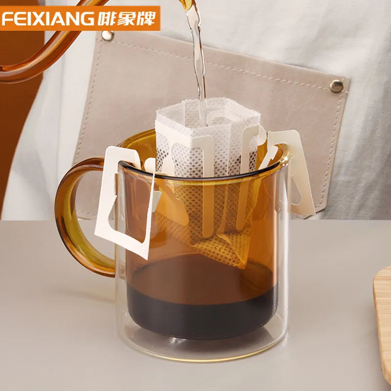 50/100pcs Coffee Filter Bags Disposable Drip Portable Coffee Paper Pack Ear Style Espresso Coffee Accessories Tea Tools
