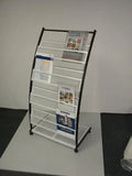 Retail Book Store Newspaper Display Stand Magazine Brochure Holder Stand Catalogue Shelf