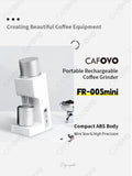 CAFOVO FR-005mini Electric Coffee Grinder 160RPM 304 Steel 38mm Conical Burrs Portable Outdoor Rechargeable Coffee Mill