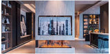 Modern Tv Stand Furniture for Living Room Decorative Led Flame Water Steam Fireplace Embedded Wood Electric Fireplace