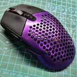 For compatible G304 G305 Magic Modified Hollow Wireless Mouse 3D Printing Shell Battery Cover Resin Nylon Back Cover Weight Loss