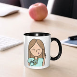 Pink Doctor Nurse Coffee Mugs DIY Customized Enfermera En Apuros Ceramic Milk Tea Mug Cup