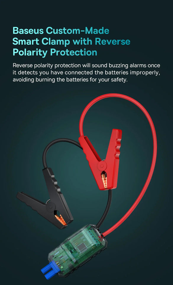 Baseus 2 In 1 Car Air Pump 8000mAh Power Bank Portable Air Compressor with LCD Digital Display Car Tire Inflator Pump