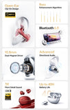 QCY T33S Open Ear Earbuds Crossky C30S Ultra-Comfort Clip On Ear Buds Wireless Bluetooth 6.0 LDAC Hi-Res Audio 40H Earphones