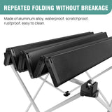BRIEFNESS Portable Folding Table for Outdoor Picnic Camping Compact Lightweight Aluminum Alloy Garden Patio Table with Carry Bag