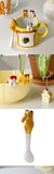 Ins Ceramic Coffee Mug Hanging Ear Mixing Scoop Ice Cream Dessert Scoop Hand-painted Three-dimensional Cat Hanging Scoop