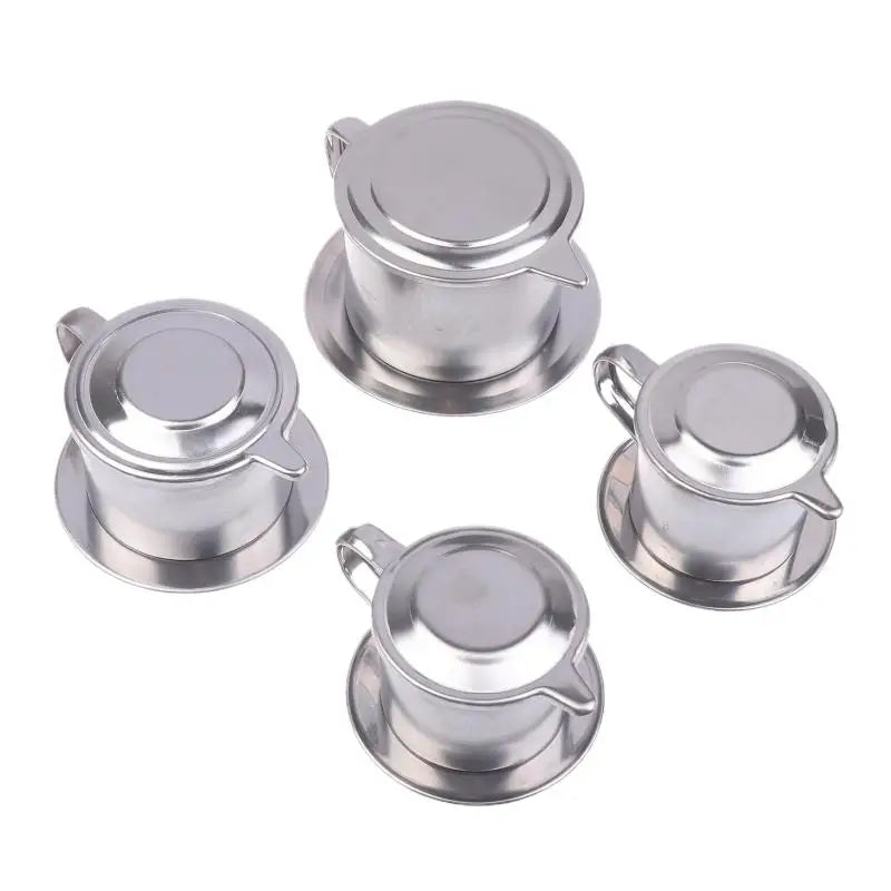 Stainless Steel Coffee Filter Infuse Cup Vietnamese Coffee Dripper Maker Pot Portable Coffee Drip Strainer Kitchen Tools 1PC