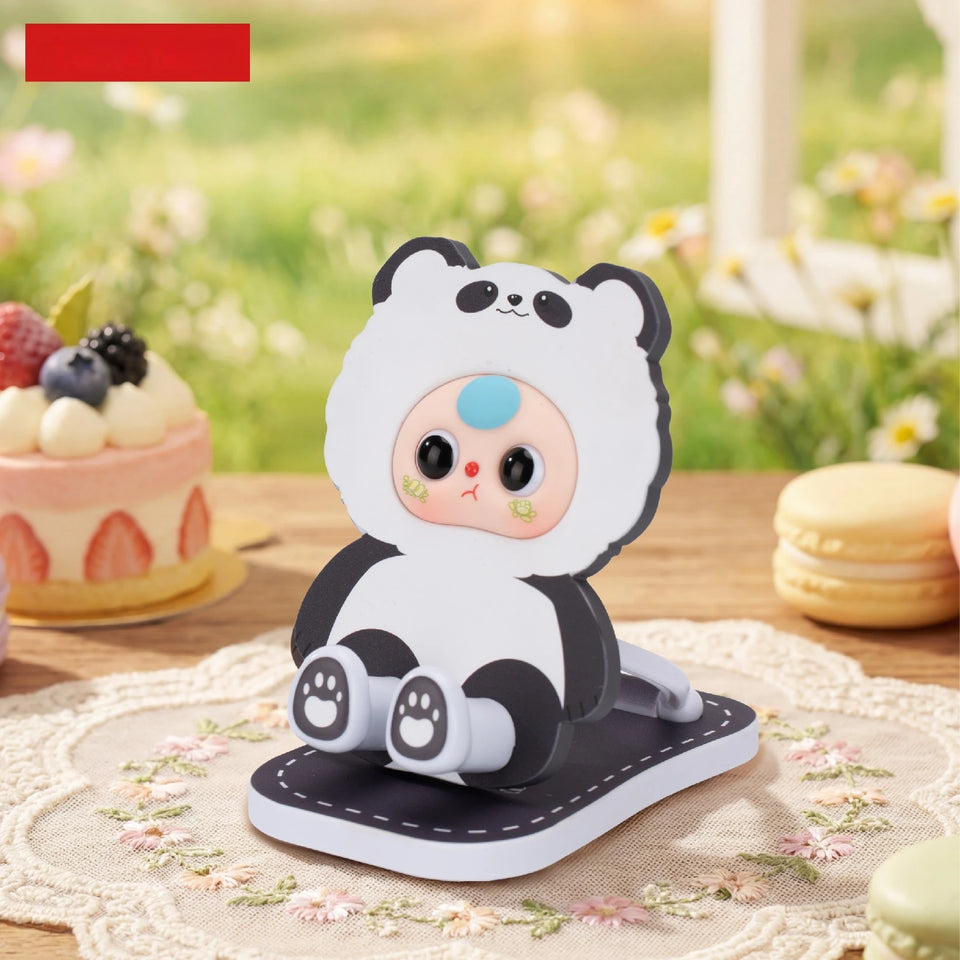 Baby Three Foldable Phone Stand Blind Box Cute Animal Desktop Holder For Watching TV Desk Decor Surprise Collectible Toy