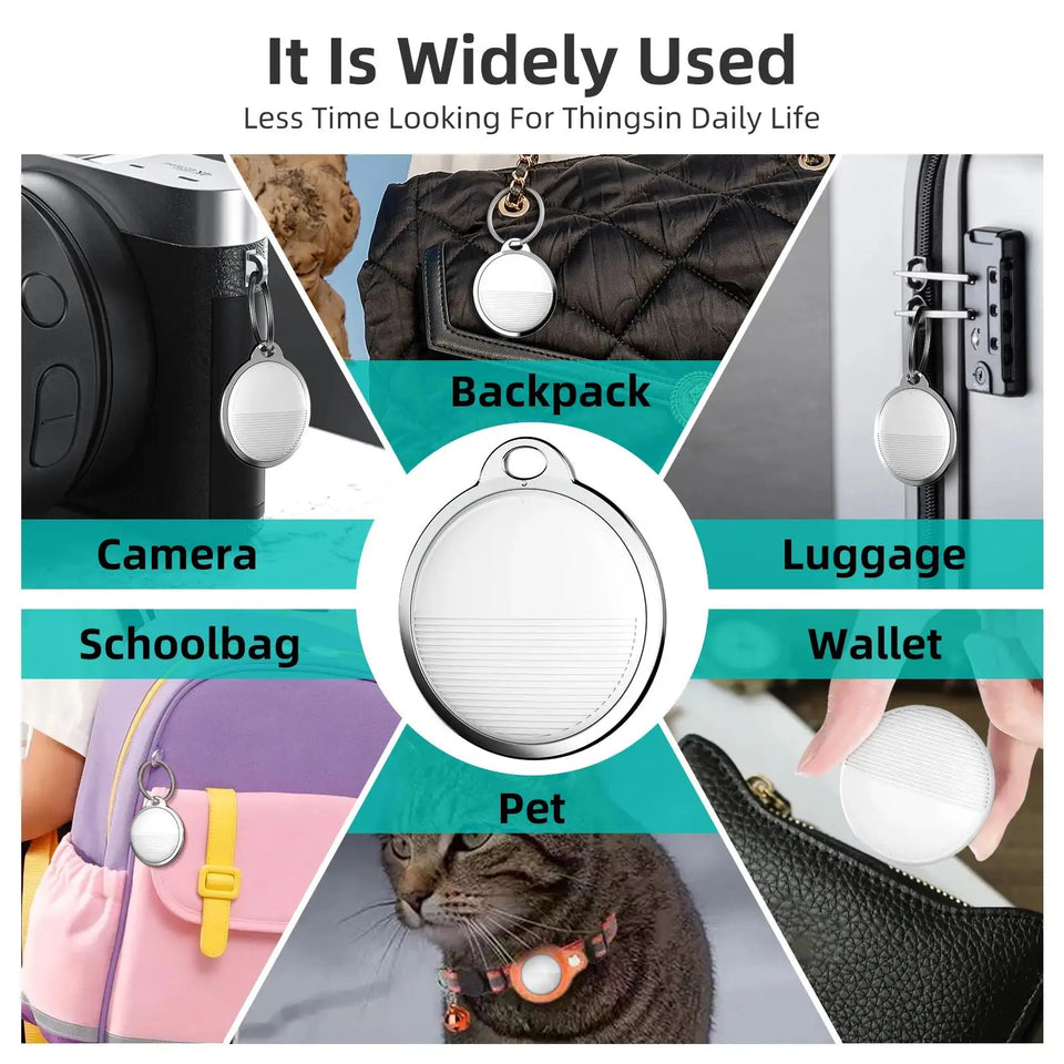 Mini Global GPS Tracker Smart Tag Compatible with iOS Find My App Key Finder Car Dog Pets Anti-lost Alarm Locator Tag For iPhone