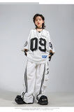 Boys Hip Hop Mesh T-shirt Cargo Pants Girls K-pop Street Dance Sweatshirt Costumes Child Clothes Sets Kids Teens Jazz Streetwear