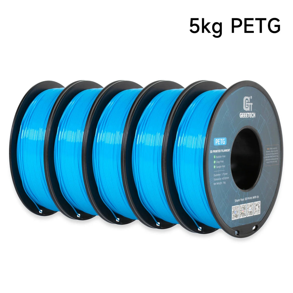 Geeetech 5kg PETG 1.75mm Filament 3d print wire Vacuum Packaging Local Warehouses Colorful Plastic for most FDM 3D printer