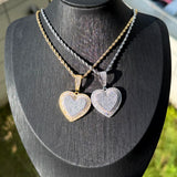 2026 New Arrivals Shiny Heart Shaped Pendant Necklace Micro Pave Bling Cubic Zirconia For Women Fashion Valentine's Day Gift