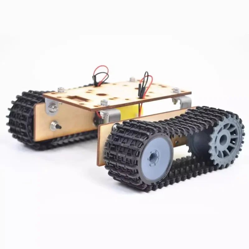 Alloy Robotic DIY Car Chassis DIY Car Robot With TT Motor Set 1 Layer RC Tank Chassis Building Block Motor 3-9v Crawler Smart