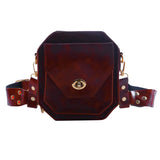Punk Retro PU Waist Bag Casual Small Square Hip Packs For women's Crossbody Cross Multi-function Outdoor Leg Phone Pouch NEW
