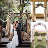 Natural Burlap Table Runner Farmhouse Jute Fabric Kitchen Coffee Tablecloths for Wedding Aisle Carpet Garden Outdoor Decorations