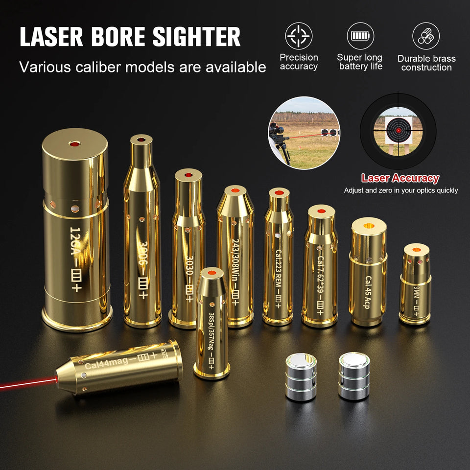 Cal.223REM with magnets Red Laser Calibration Tool - Hunting Accessories Training Shooting Calibrator. ﻿