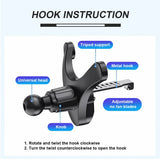 SEAMETAL Gravity Car Phone Holder Auto Air Vent Clip Cellphone Bracket Universal Car Air Vent Mobile Phone Stand For Navigation