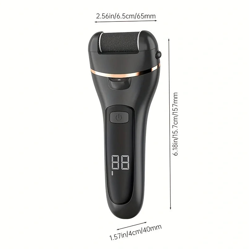 USB Powered Electric Foot Grinder Callus Remover Rechargeable with Adjustable Speeds for Men & Women's Pedicure Care