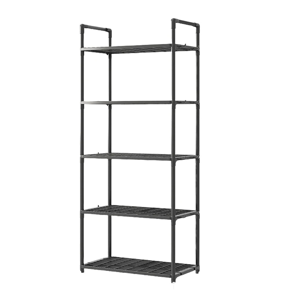 5-Shelf Adjustable Storage Shelves Heavy Duty Rack Storage Shelving Unit 66 Lbs Capacity Organizer for Kitchen,Garage,Bathroom