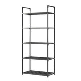 5-Shelf Adjustable Storage Shelves Heavy Duty Rack Storage Shelving Unit 66 Lbs Capacity Organizer for Kitchen,Garage,Bathroom