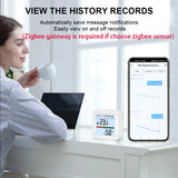 Tuya Zigbee 3.0 WiFi Temperature Humidity Sensor Smart Thermometer Hygrometer APP Remote Control Work with Yandex Alexa