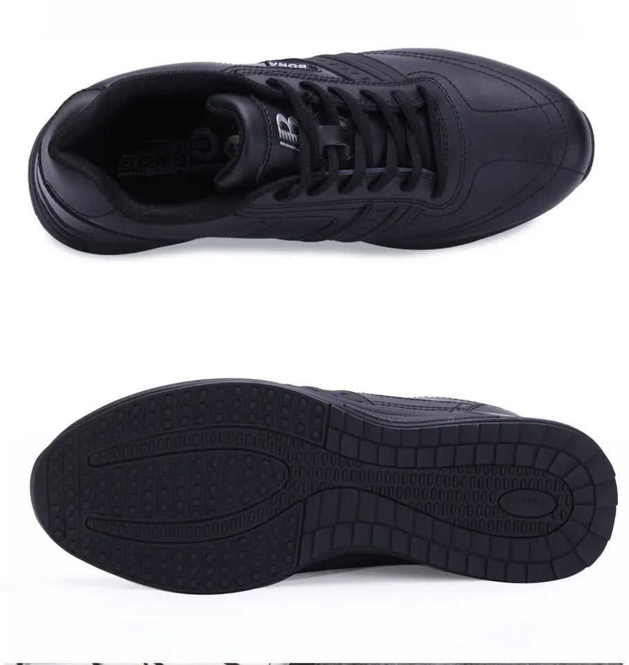 BONA New Popular Style Men Casual Shoes Lace Up Comfortable Shoes Men Soft Lightweight Outsole Hombre