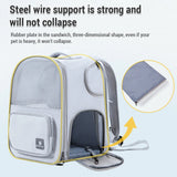 Cat Carrier Outdoor Portable Breathable Pet Bag Shoulder Backpack Handheld Pet Bag Expandable Pet Backpack Cat Backpack